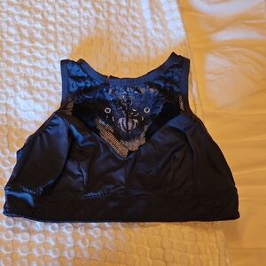 Navy Lace Bralette Size 2